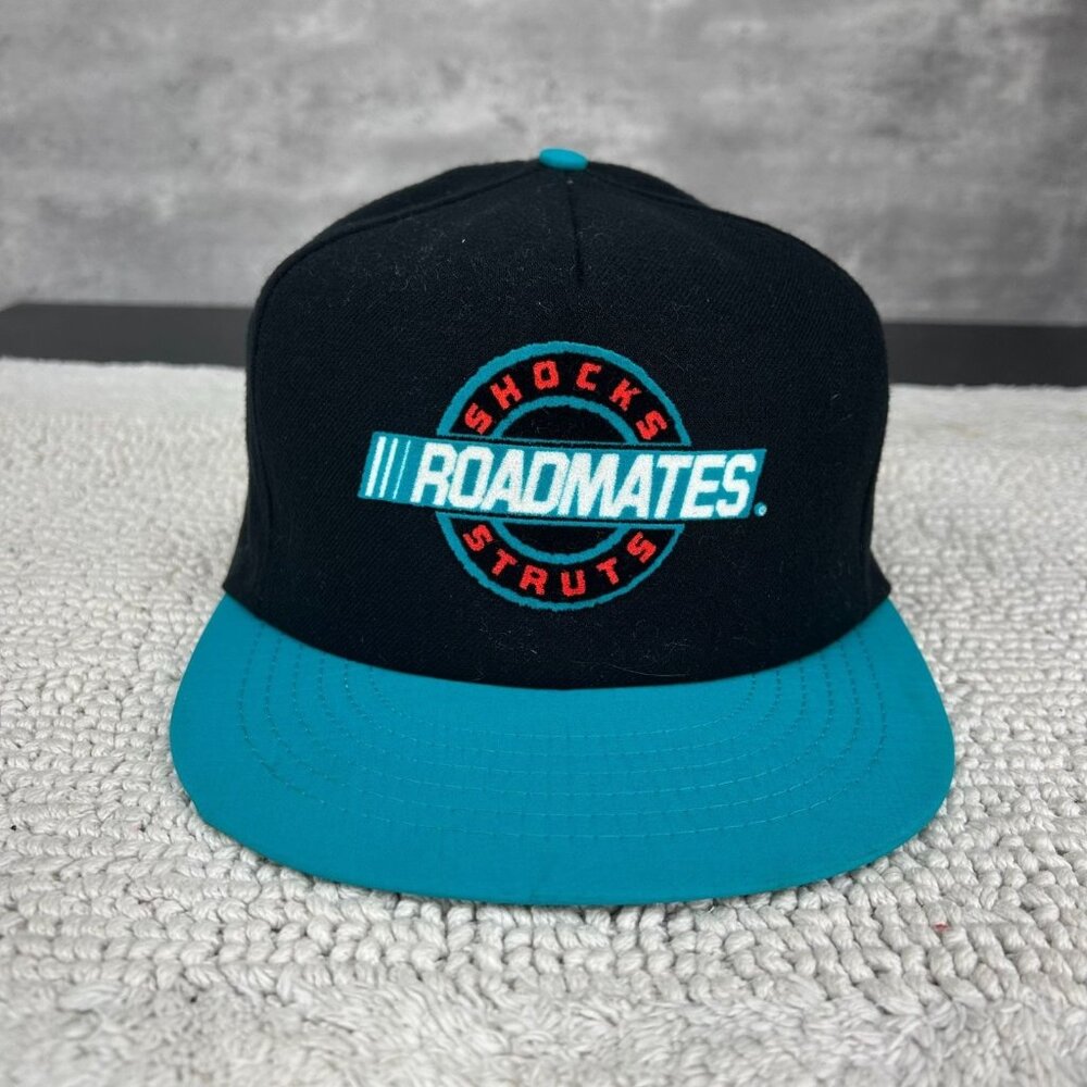Vintage Roadmates Snapback Trucker Hat OSFA Shocks Struts Two Tone‎ Racing